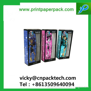 Custom Standing Foldable Cosmetic Box Cream Boxes Window Style Eyeshadow Box Eye Lashes Box Toy Display Paper Packaging Box